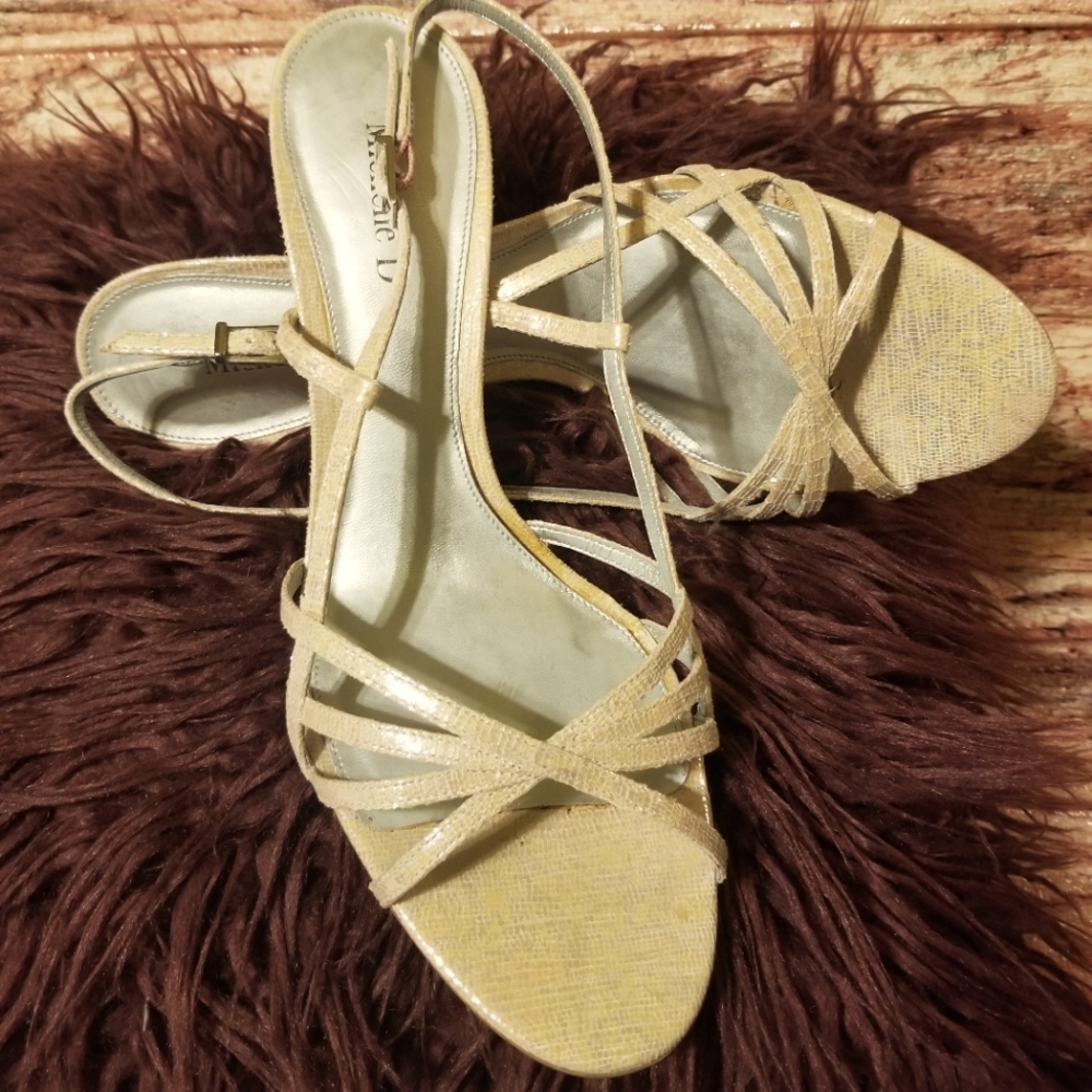 Michelle D. Strappy Heels Shoes Womens Size 12 NWOB